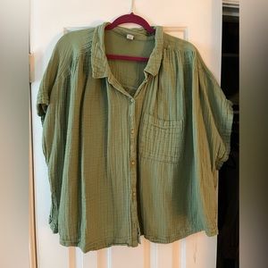 Old Navy Green Button Down (3XL)
